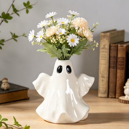 Spooky Ghost Ceramic Vase